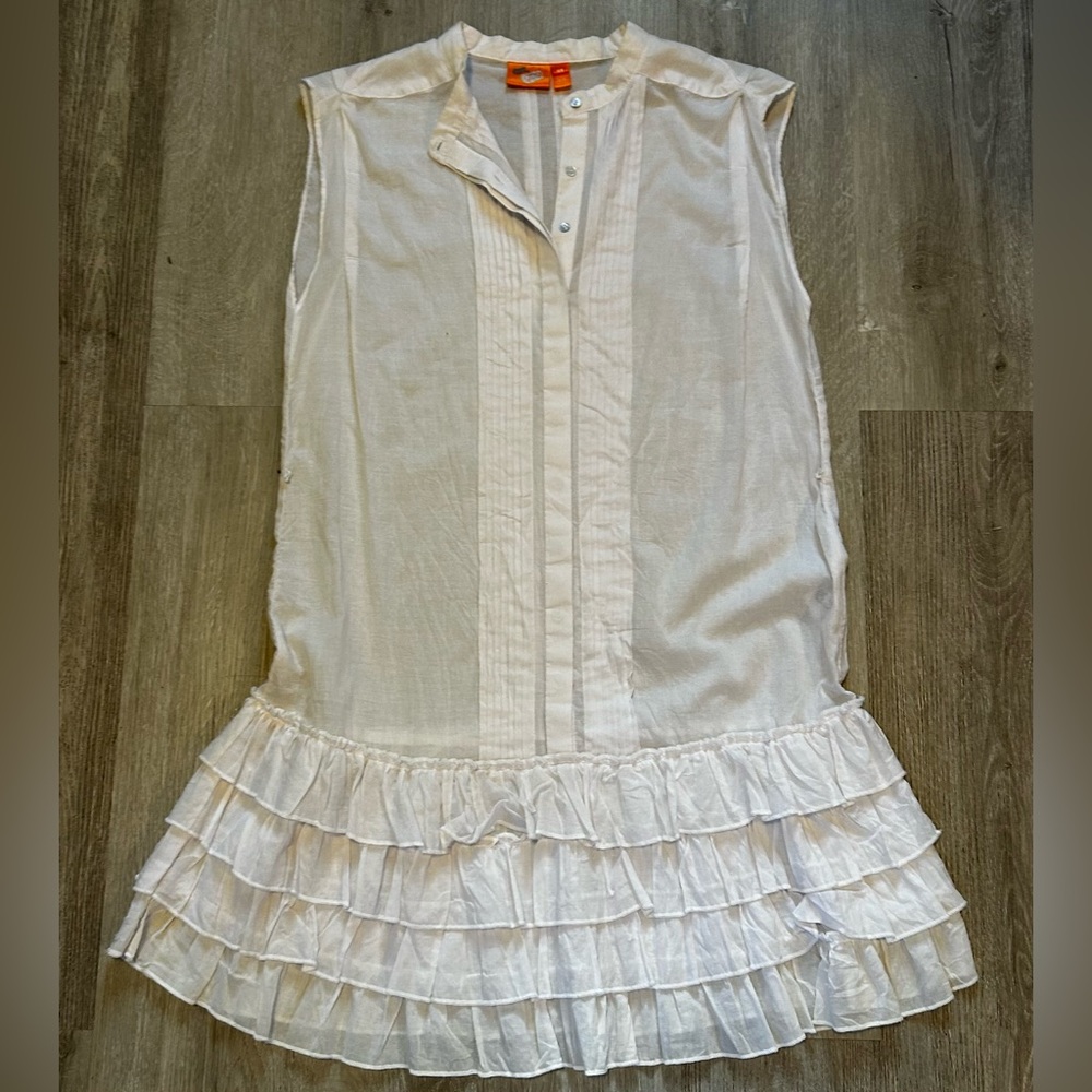urban behavior Cotton Dress With Frills White Size Med